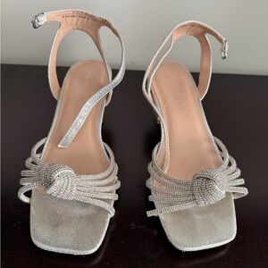 Madden Girl Silver Strappy Dress Shoes